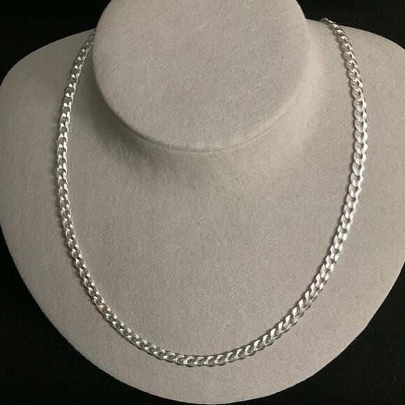 SOLID 22in Cuban Link Chain 4.8mm of Solid 925 Sterling Silver~NEW - Picture 4 of 8